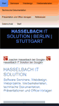 Mobile Screenshot of hasselbach-it.de