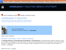 Tablet Screenshot of hasselbach-it.de